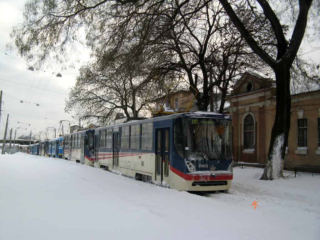 Одесса, К1 № 7005; Одесса — 15.12.2009 — Снегопад и его последствия