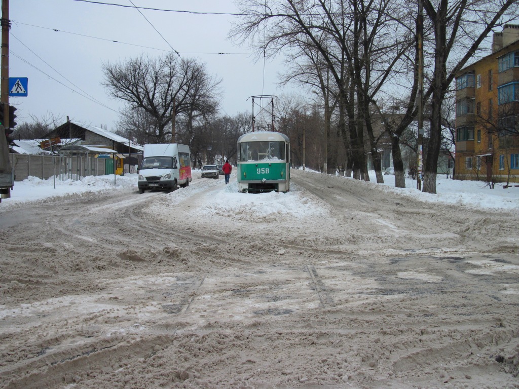 Донецк, Tatra T3SU № 958; Донецк — Снегопад-2009