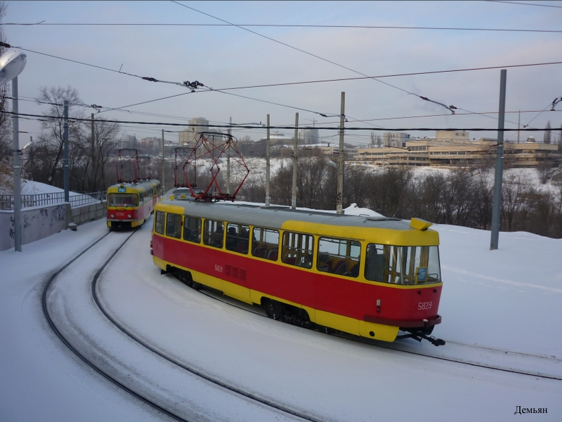 Volgograd, Tatra T3SU № 5828; Volgograd, Tatra T3SU № 5829