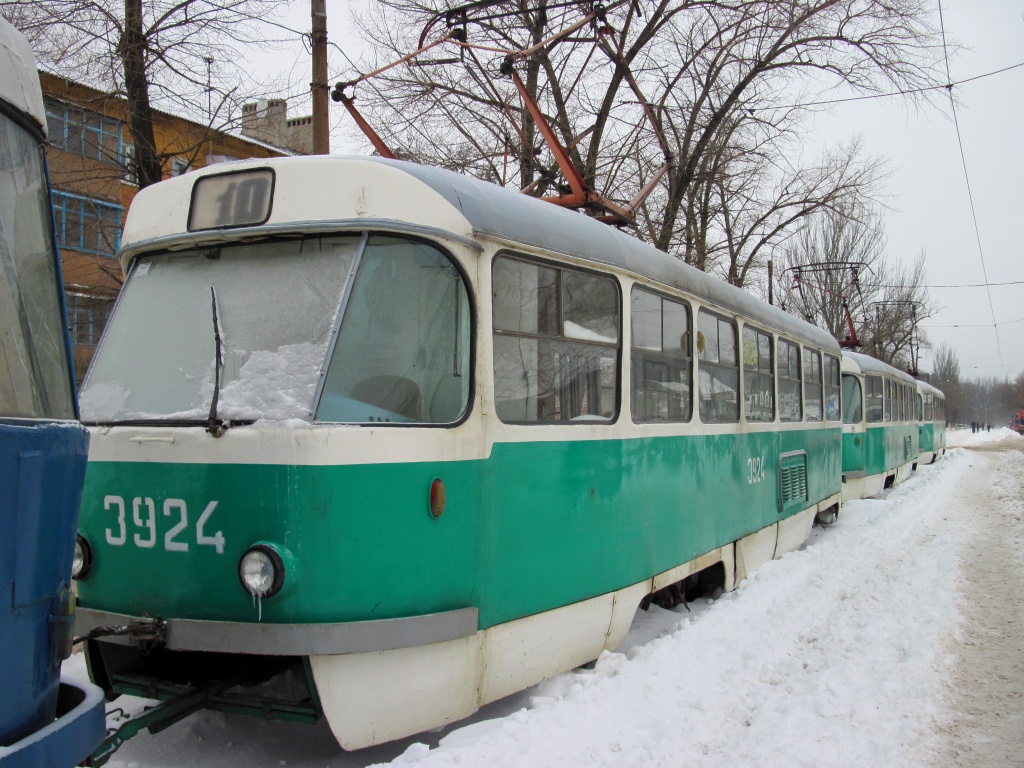 Донецк, Tatra T3SU № 3924; Донецк — Снегопад-2009