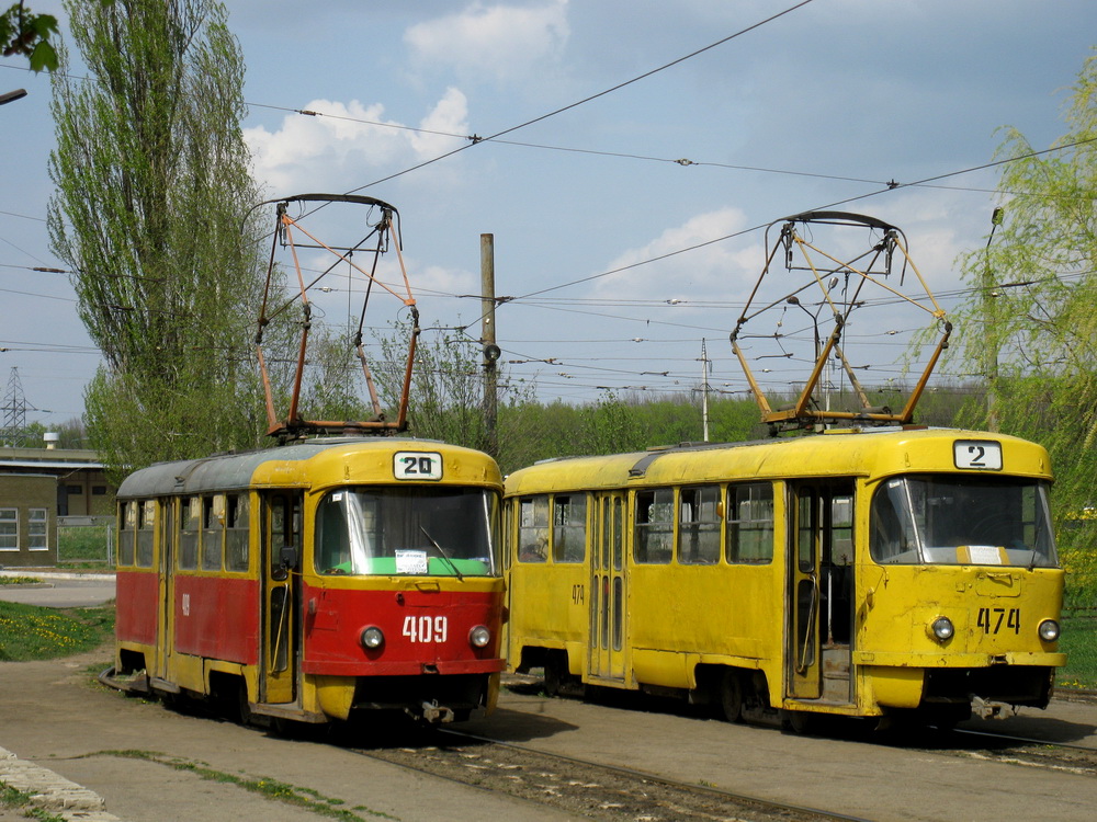 Charkov, Tatra T3SU č. 409; Charkov, Tatra T3SU č. 474