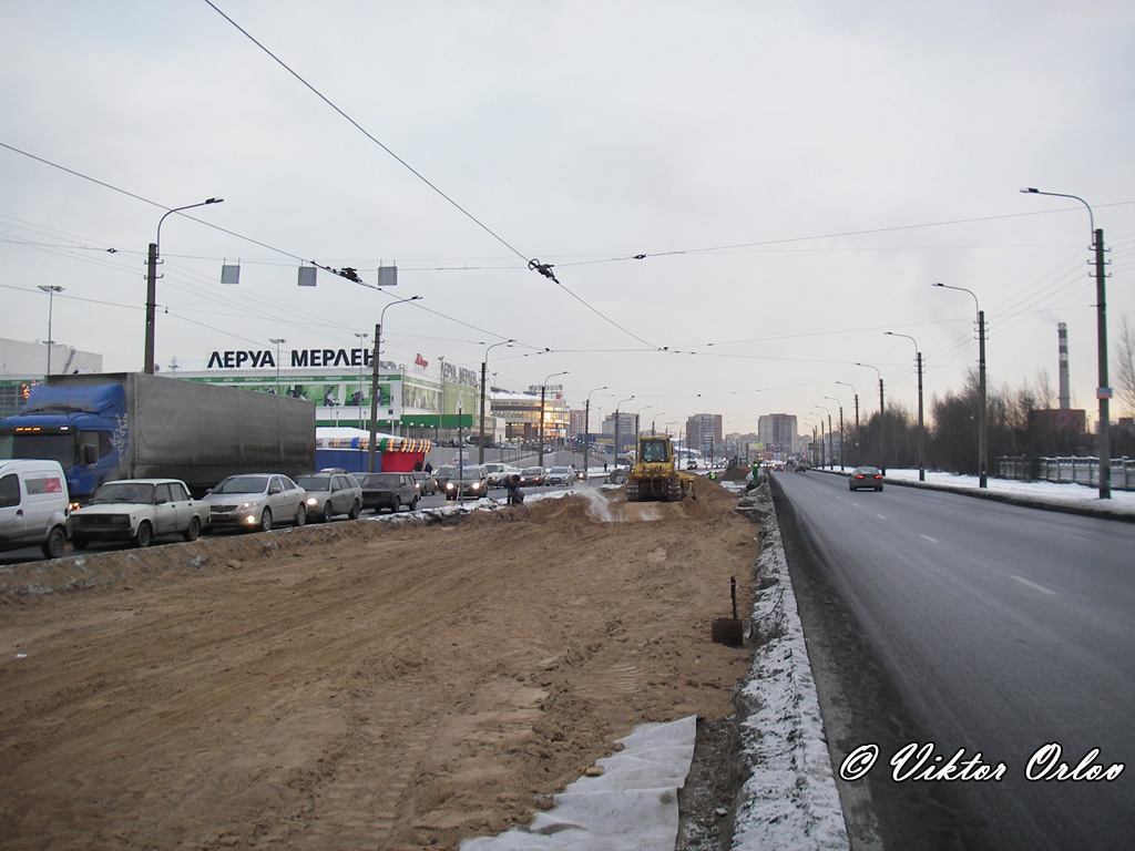 Saint-Petersburg — Track repairs