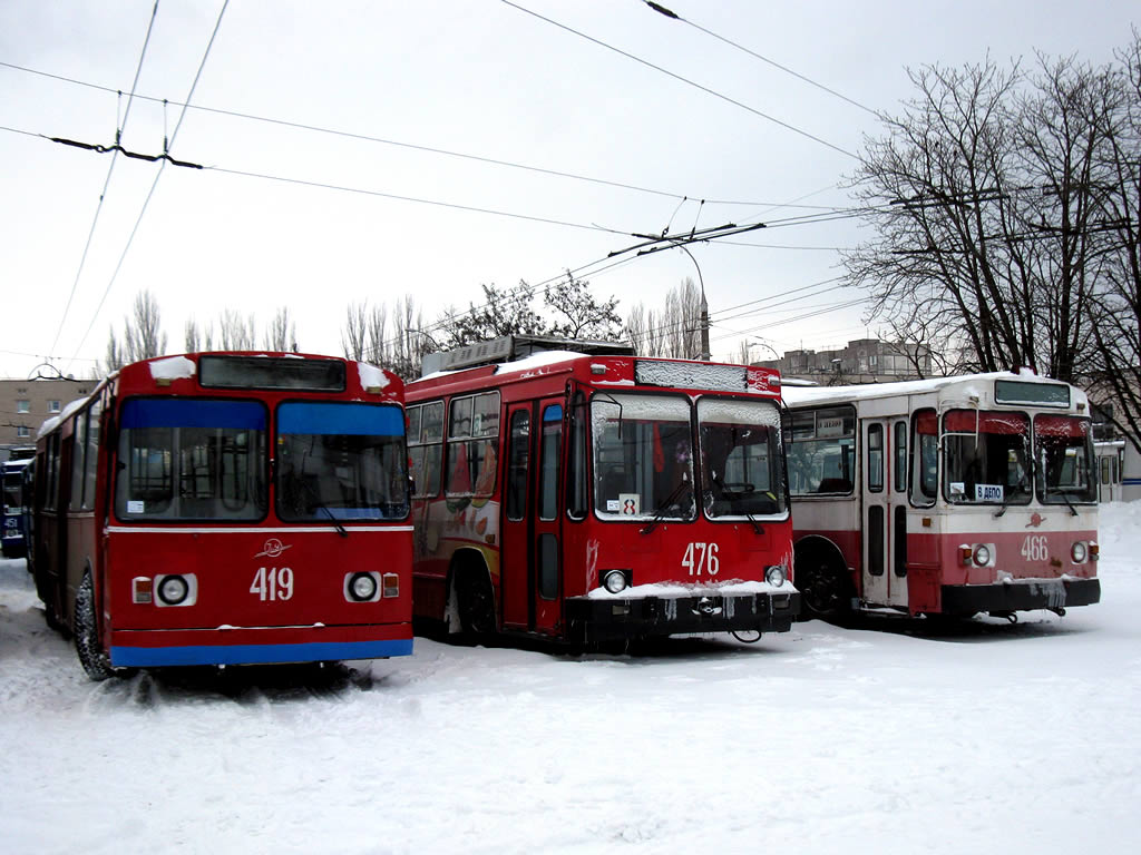 Херсон, ЗиУ-682В-012 [В0А] № 419; Херсон, ЮМЗ Т2 № 476; Херсон, ЗиУ-683В01 № 466