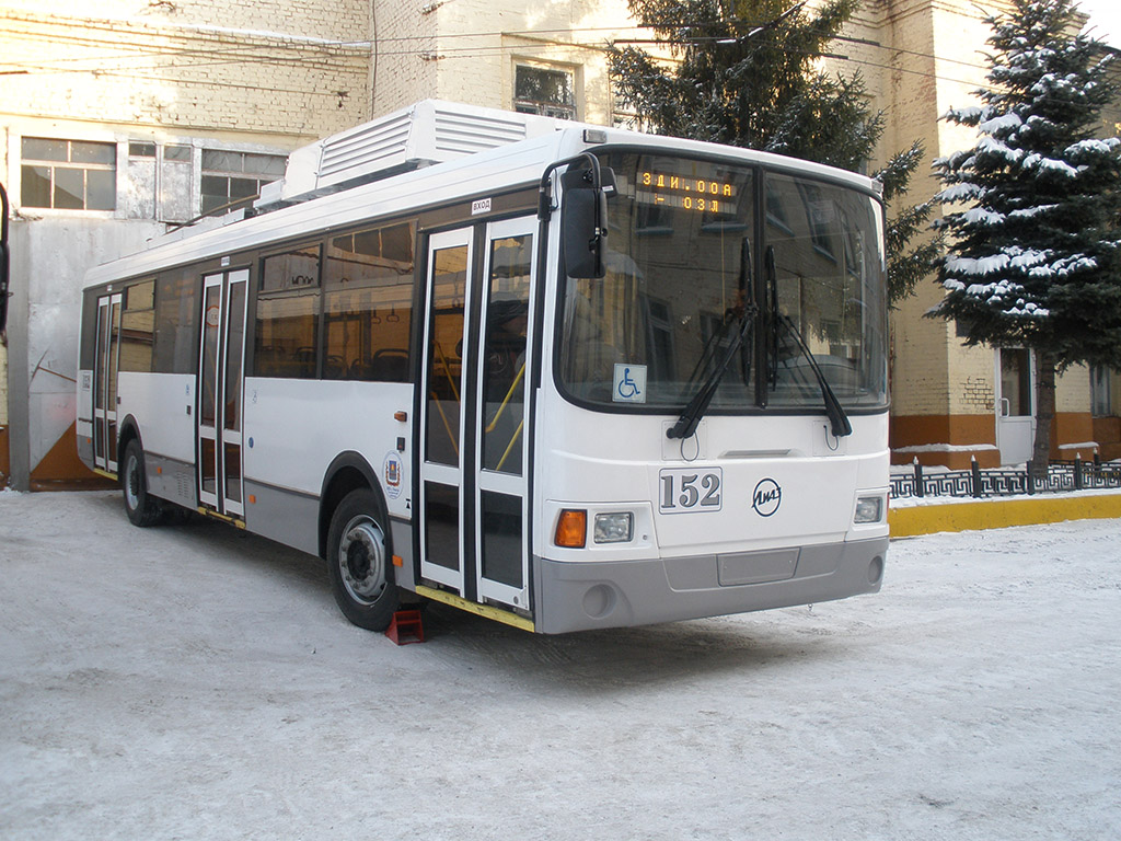 Omsk, LiAZ-52803 N°. 152; Omsk — 24.12.2009  — Presentation of new trolleybuses LiAZ-52803