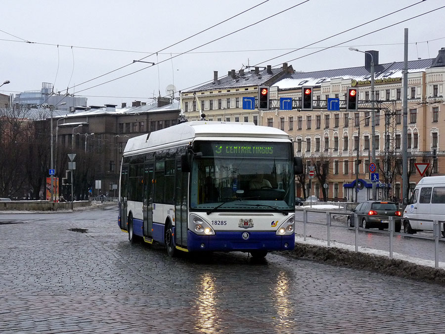 Рига, Škoda 24Tr Irisbus Citelis № 18285 Рига, Škoda 24Tr Irisbus Citelis № 18285