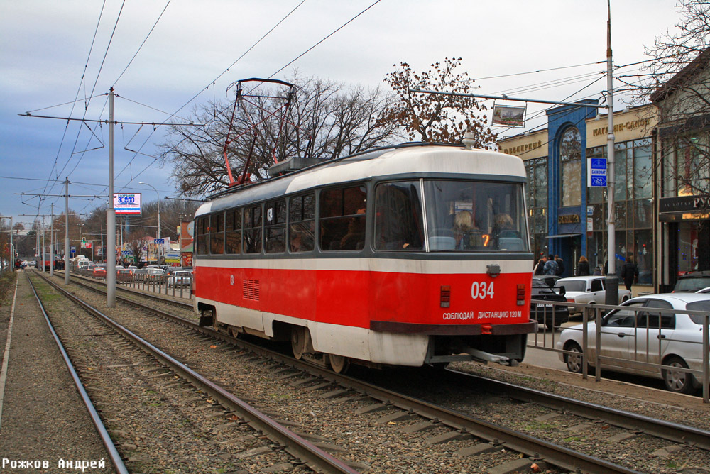 Краснодар, Tatra T3SU КВР ТРЗ № 034