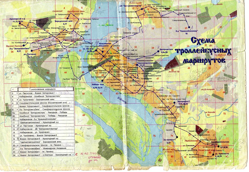 Запорожье — Схемы