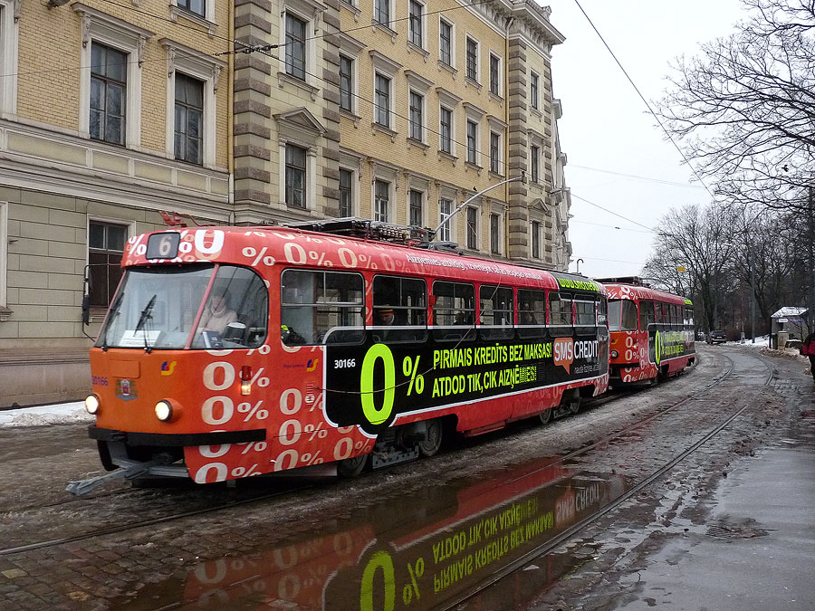 Рига, Tatra T3A № 30166