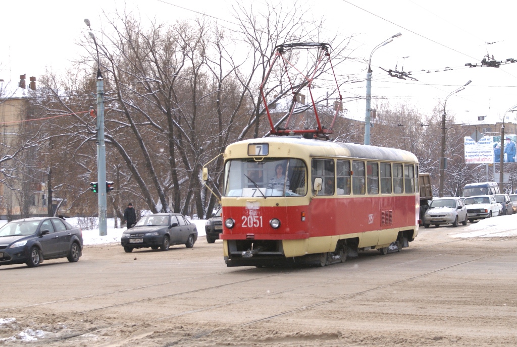 Ижевск, Tatra T3SU мод. Ижевск № 2051