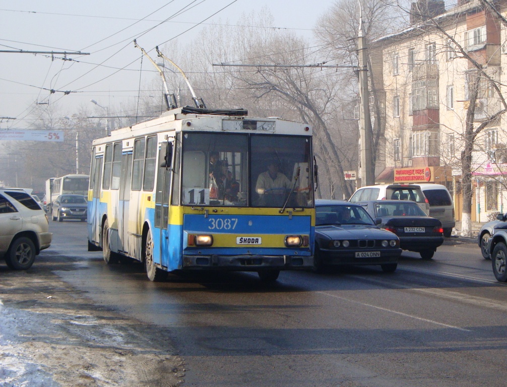 Алматы, Škoda 14Tr13/6 № 3087 Алматы, Škoda 14Tr13/6 № 3087