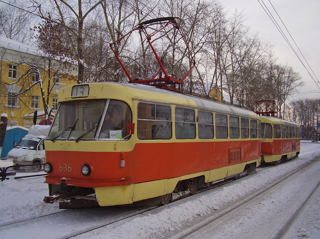 Екатеринбург, Tatra T3SU (двухдверная) № 636