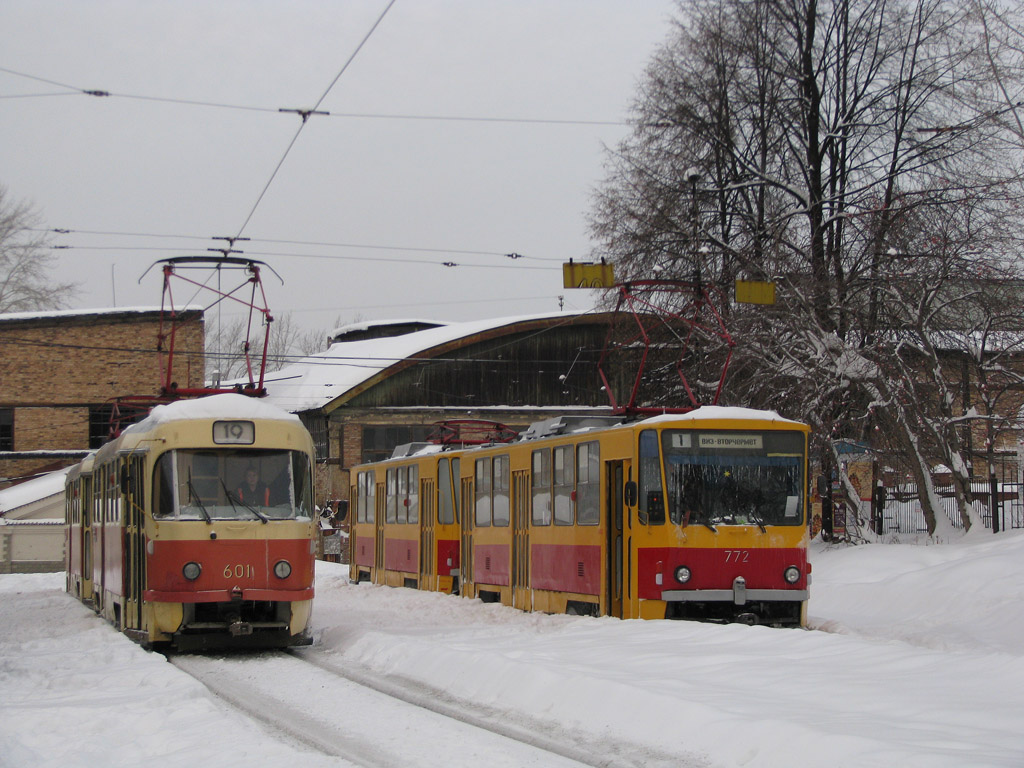Екатеринбург, Tatra T3SU № 601; Екатеринбург, Tatra T6B5SU № 772; Екатеринбург — Конечные станции и разворотные кольца