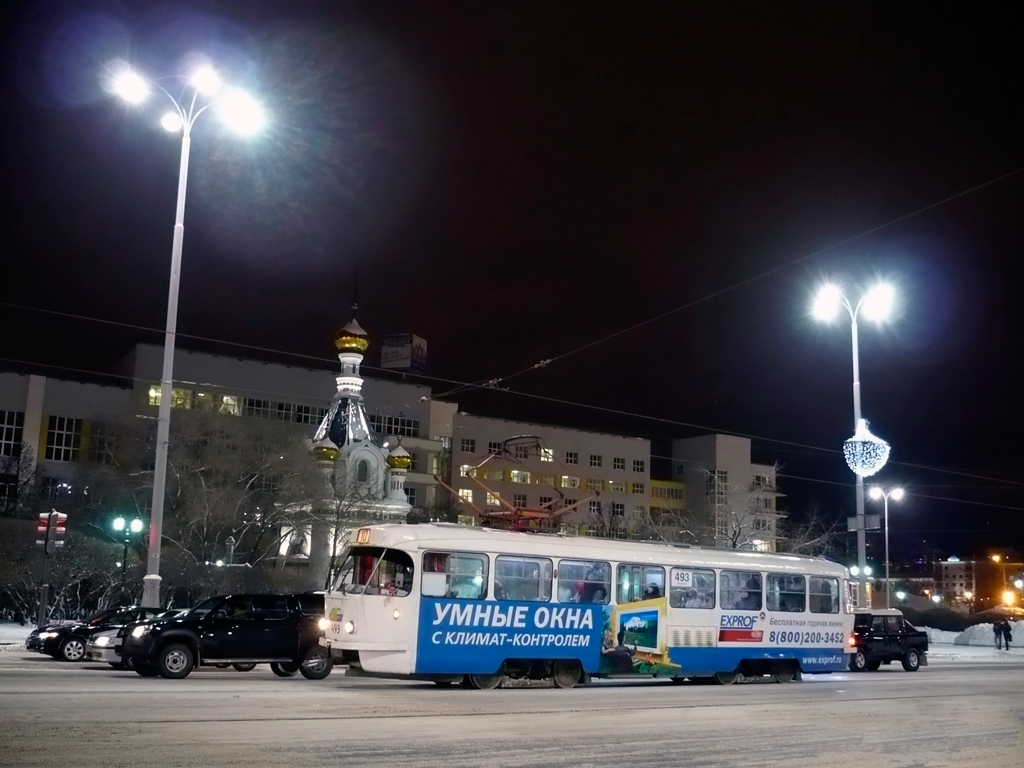 Екатеринбург, Tatra T3SU (двухдверная) № 493