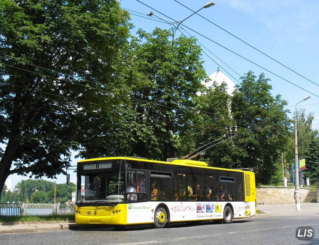 Тернопол, ЛАЗ E183D1 № 145