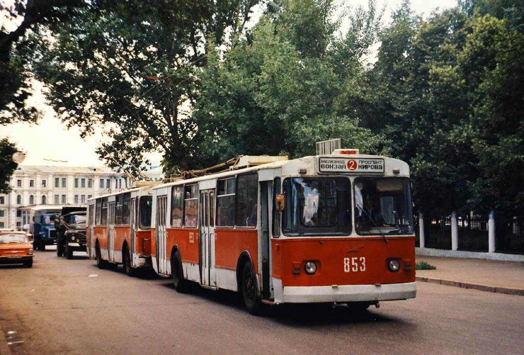Самара, ЗиУ-682В-012 [В0А] № 853; Самара — Исторические фотографии — Трамвай и Троллейбус (1992-2000)