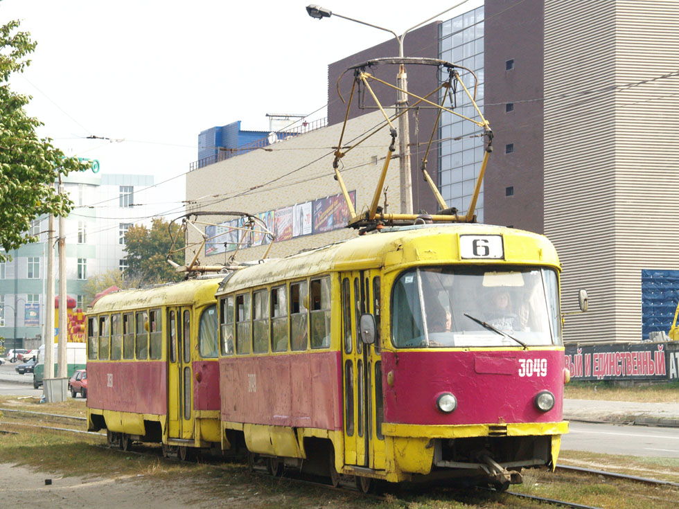 Харьков, Tatra T3SU (двухдверная) № 3049