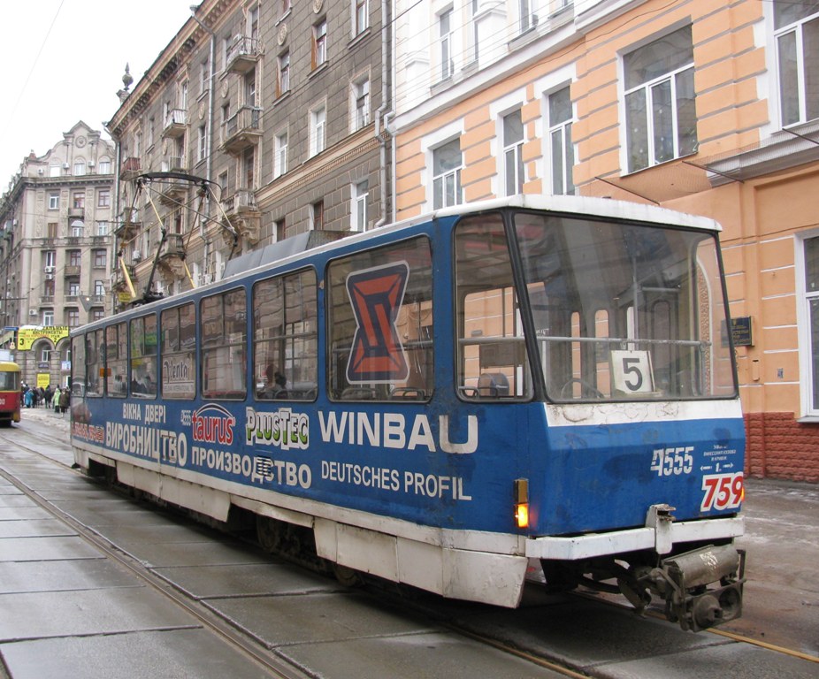 Харьков, Tatra T6B5SU № 4555