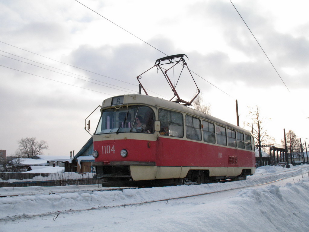 Ижевск, Tatra T3SU (двухдверная) № 1104