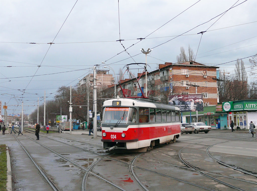 Краснодар, Tatra T3SU КВР ТРЗ № 034