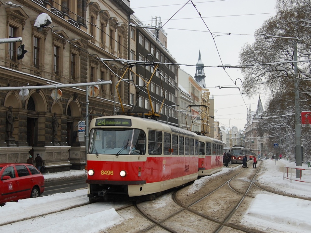 Прага, Tatra T3R.P № 8496