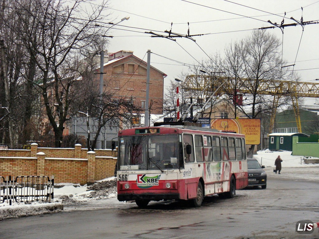 Львов, Škoda 14Tr89/6 № 566