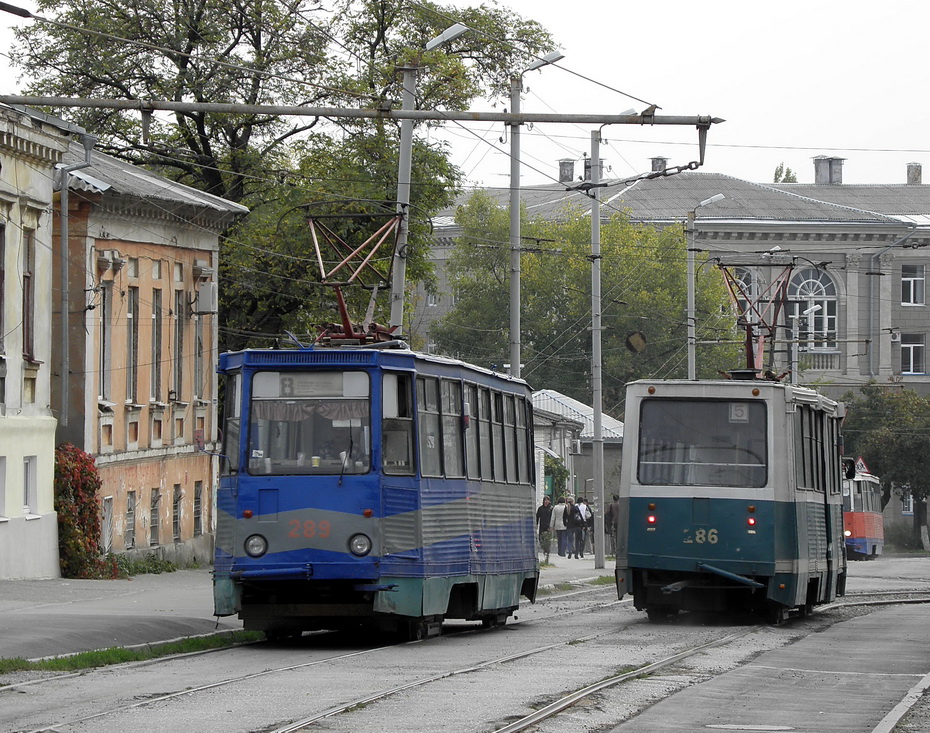 Таганрог, 71-605 (КТМ-5М3) № 289; Таганрог, 71-605 (КТМ-5М3) № 286