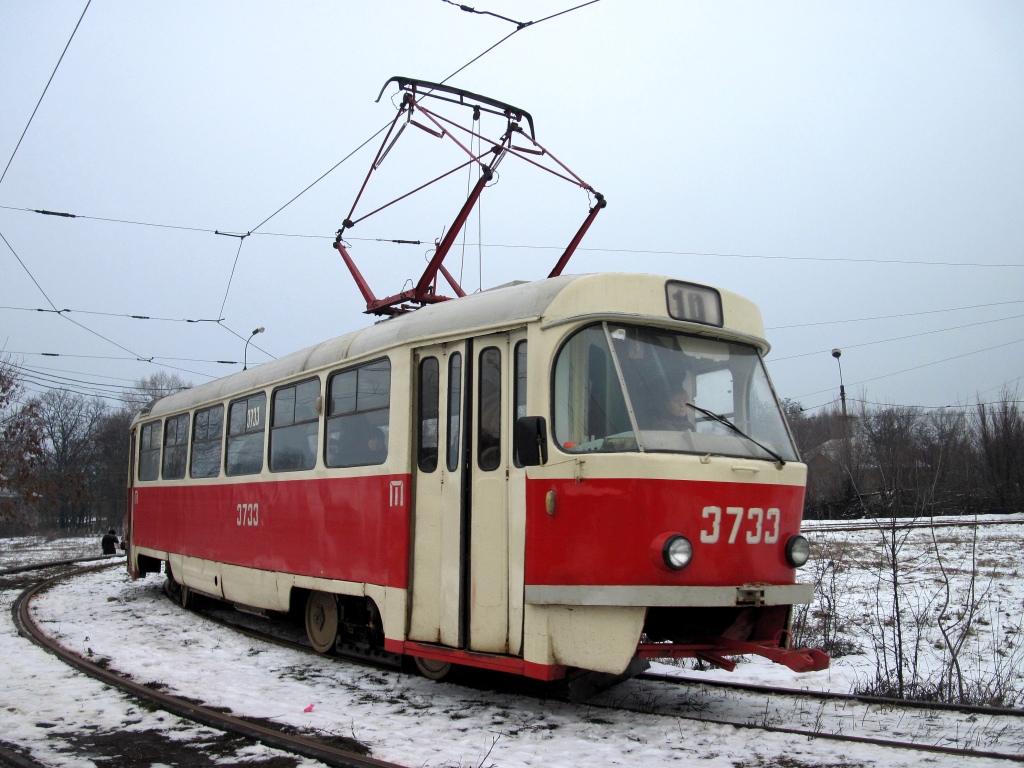 Donetsk, Tatra T3SU (2-door) № 3733