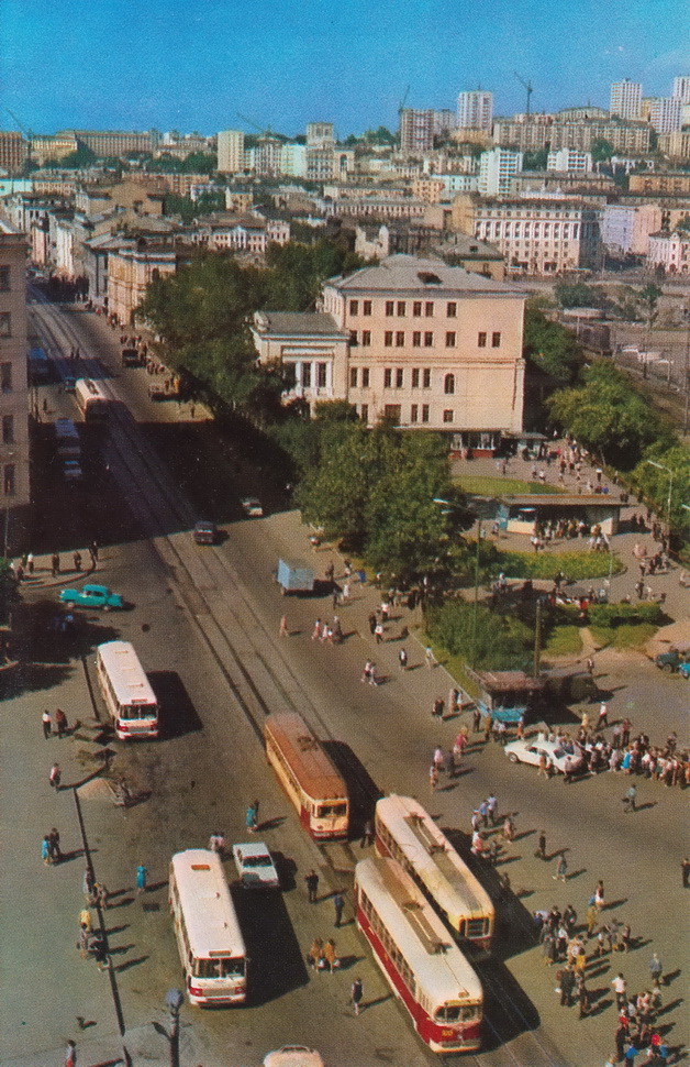 Владивосток — Исторические фотографии — трамвай (1971-1990)