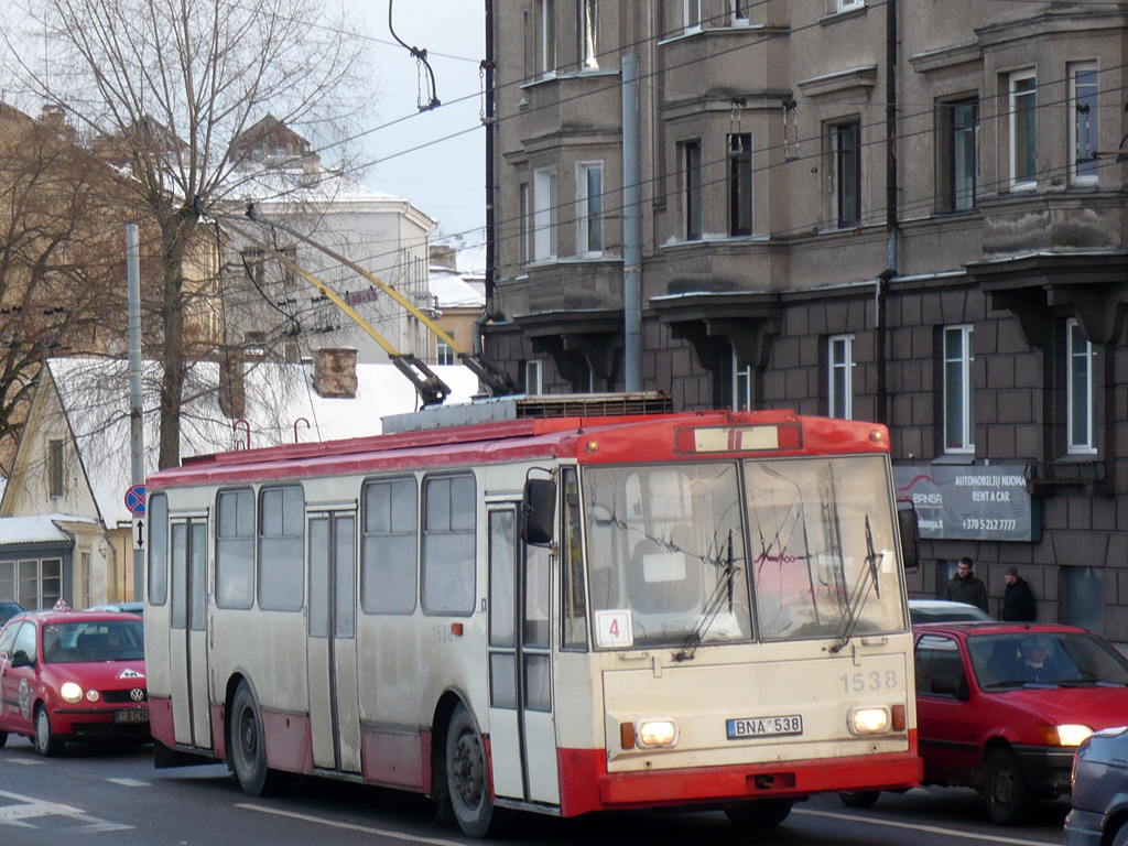Вильнюс, Škoda 14Tr89/6 № 1538