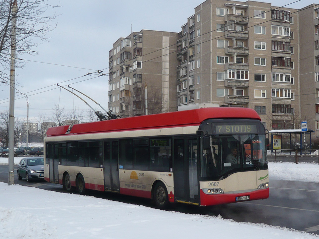 Вильнюс, Solaris Trollino II 15 AC № 2687