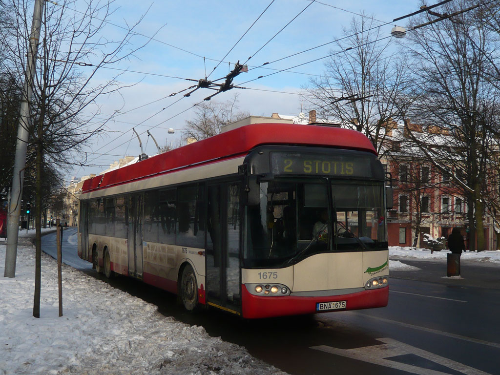 Вильнюс, Solaris Trollino II 15 AC № 1675
