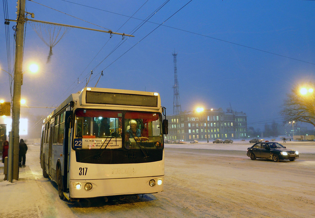 Ростов-на-Дону, ЗиУ-682Г-016.02 (с широкой 1-й дверью) № 317
