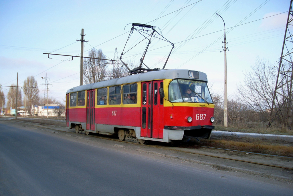 Каменское, Tatra T3SU № 687