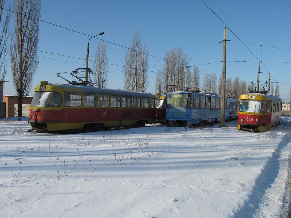 Харьков, Tatra T3SU № 773; Харьков, Tatra T6B5SU № 4536; Харьков, Tatra T3SU № 656; Харьков — Разные фотографии