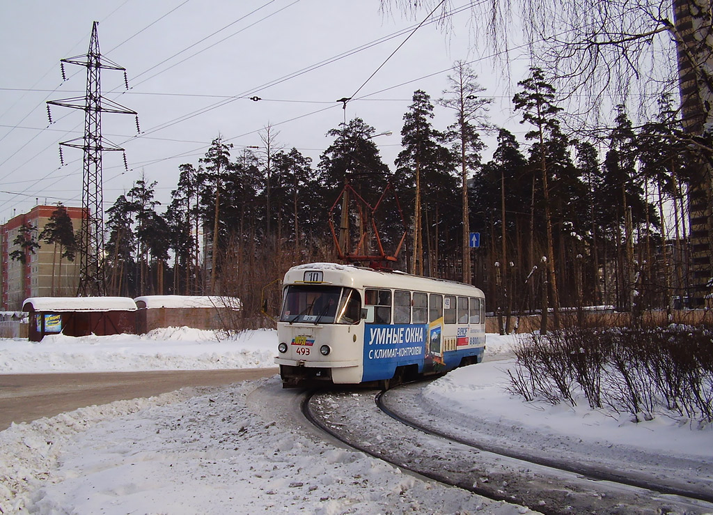 Екатеринбург, Tatra T3SU (двухдверная) № 493
