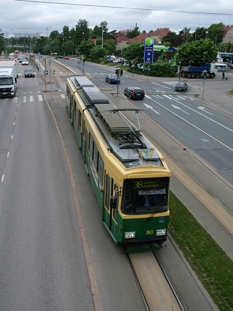 Хельсинки — Эспоо, Valmet MLNRV2 № 80 Хельсинки — Эспоо, Valmet MLNRV2 № 80