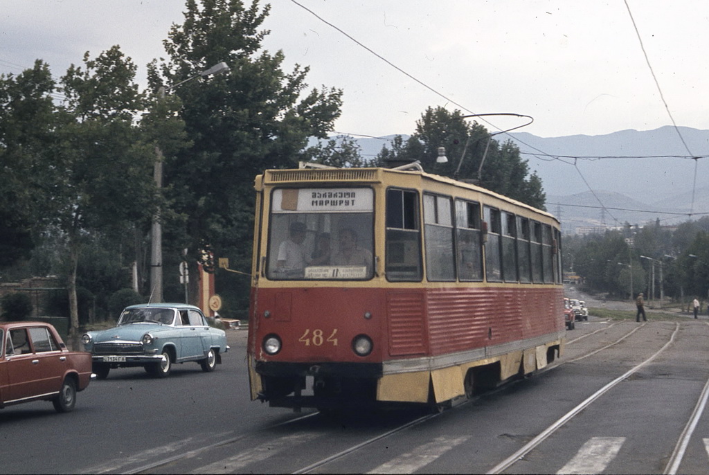Тбілісі, 71-605 (КТМ-5М3) № 484; Тбілісі — Старые фотографии и открытки — трамвай