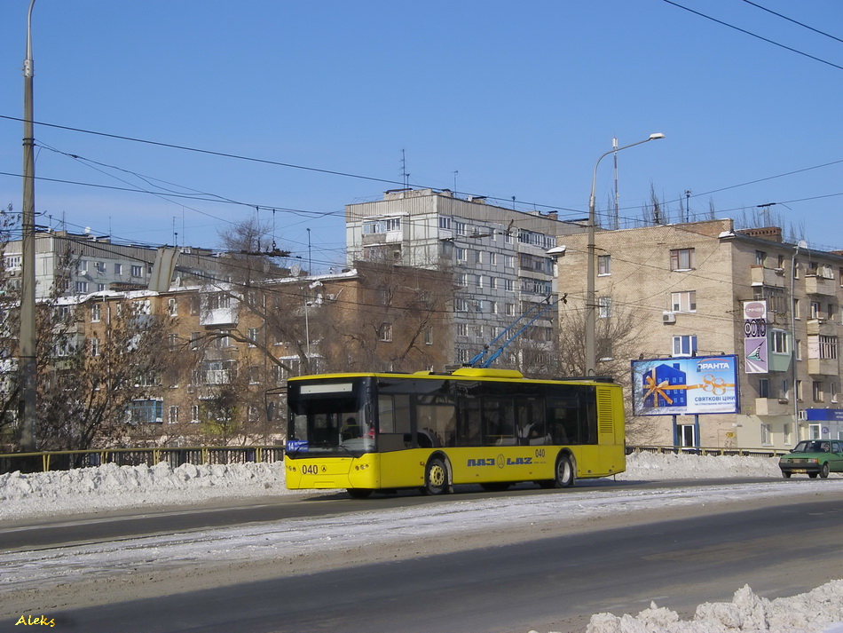 Запорожье, ЛАЗ E183D1 № 040