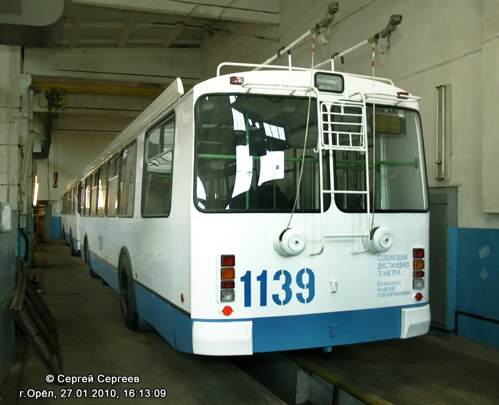 Орёл, ЗиУ-682Г-016.05 № 1139; Орёл — Троллейбусное депо