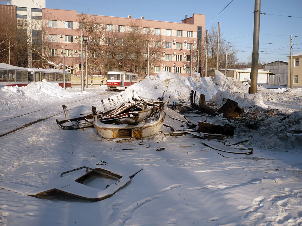 Самара, Tatra T3SU (двухдверная) № 743; Самара — Городское трамвайное депо