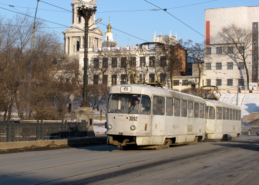 Харьков, Tatra T3SU № 3092