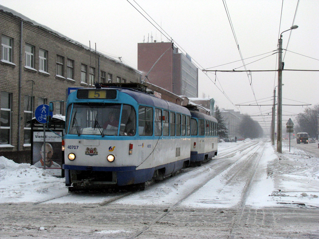 Рига, Tatra T3A № 40707