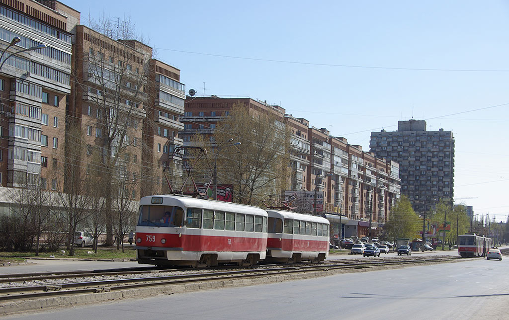 Самара, Tatra T3SU (двухдверная) № 759