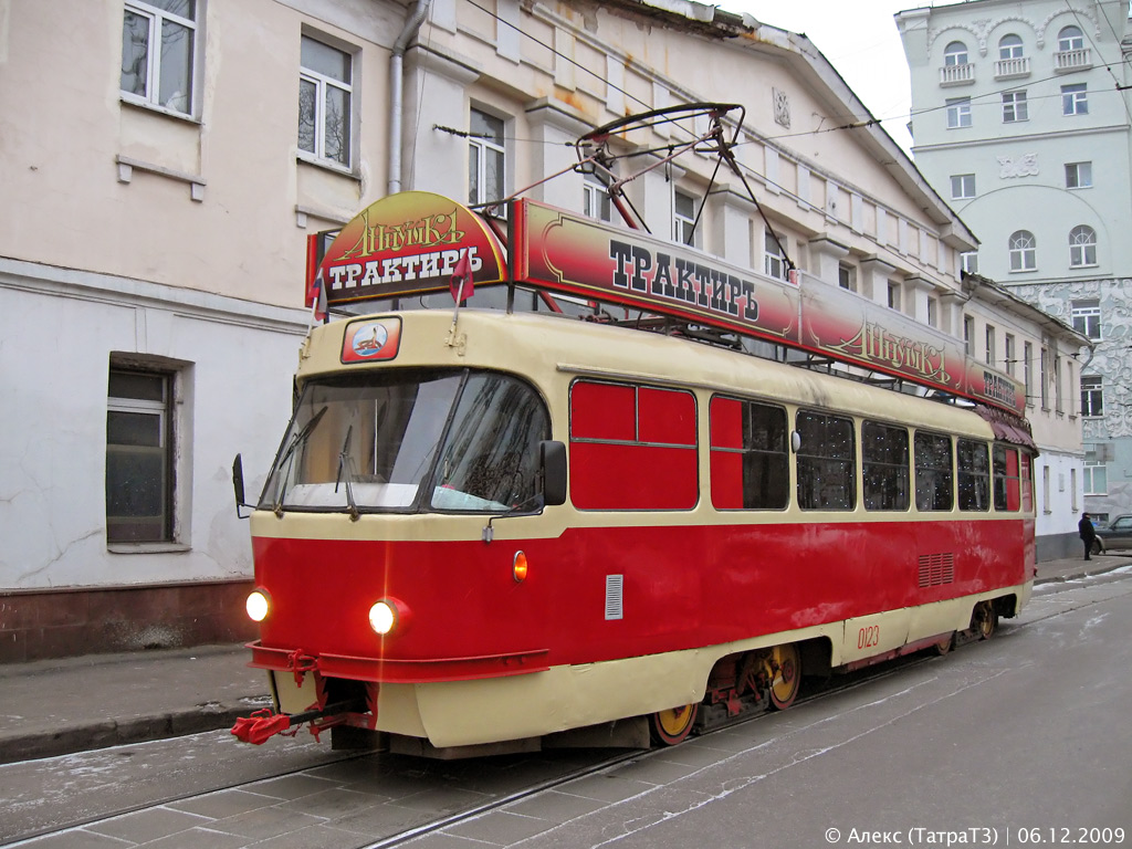 Москва, Tatra T3SU № 0123