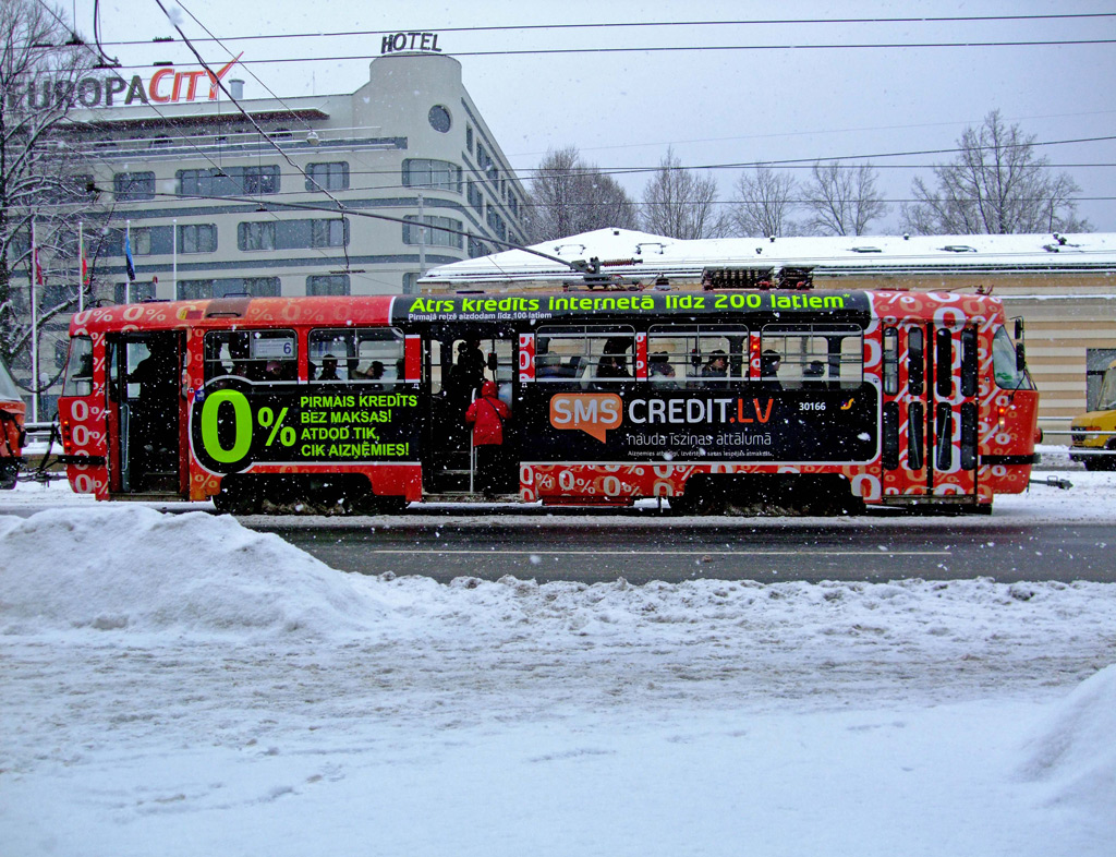 Рига, Tatra T3A № 30166