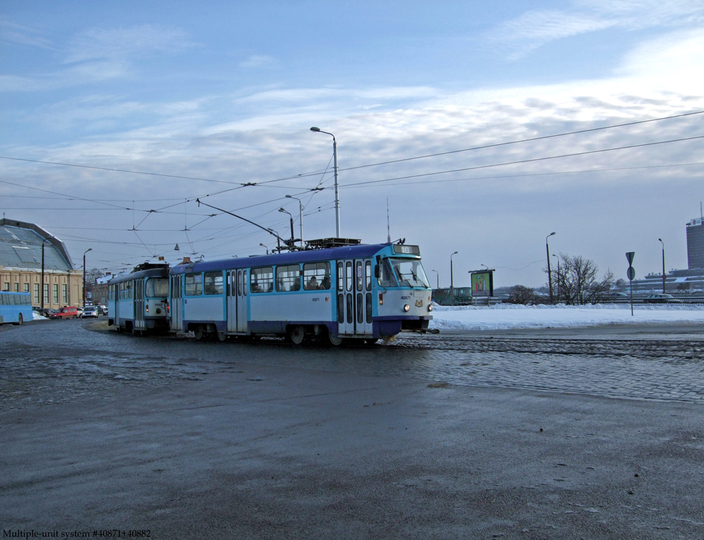 Рига, Tatra T3A № 40871