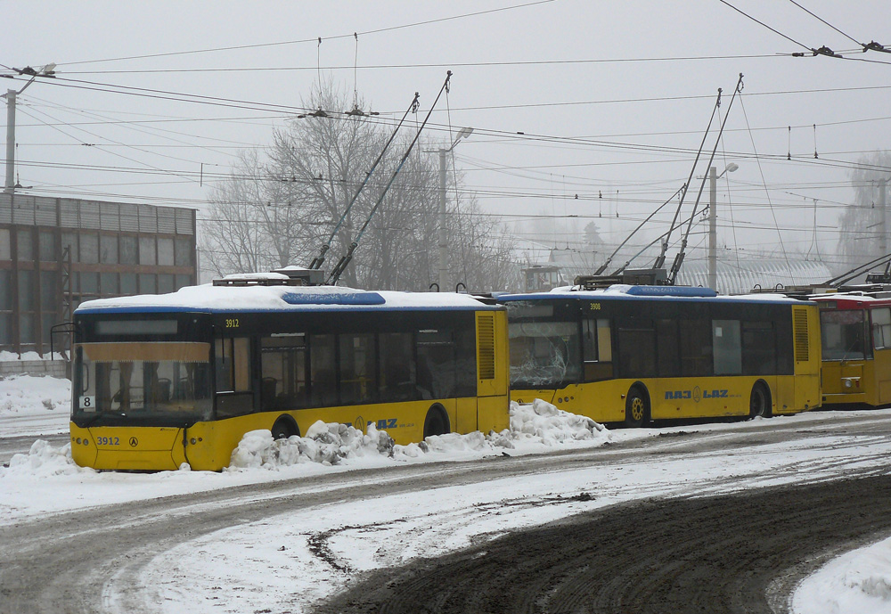 Киев, ЛАЗ E183D1 № 3912