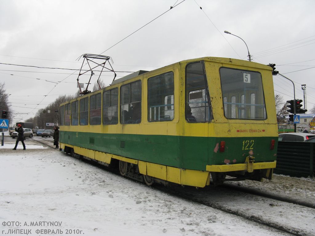Липецк, Tatra T6B5SU № 122