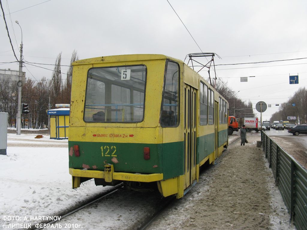 Липецк, Tatra T6B5SU № 122