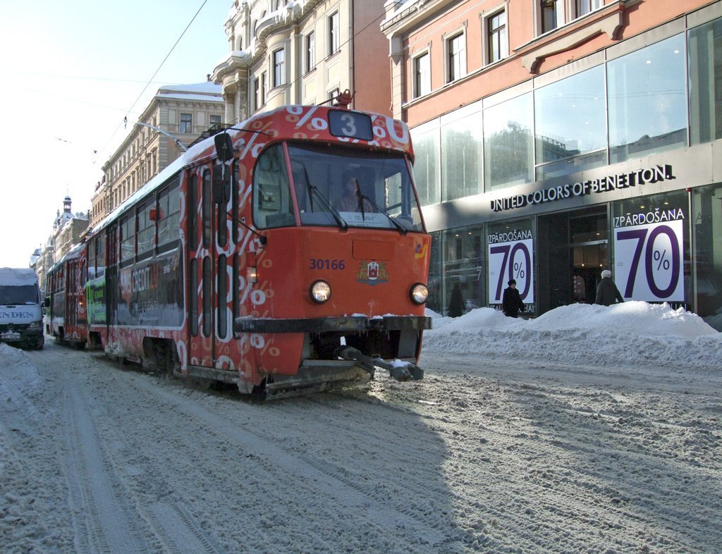 Рига, Tatra T3A № 30166